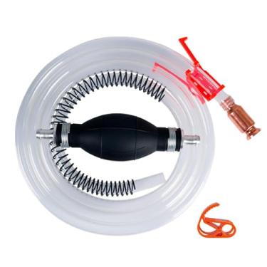 Imagem de Generic Bomba de sifão manual, mangueira de sifão de gasolina para gasolina, óleo, e água, bomba de transferência de combustível de gás, óleo e água