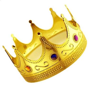 Imagem de Adorox Fantasia de Príncipe de Plástico Royal King Acessório Adulto / K Infantil (1)