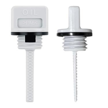 Imagem de Conjunto de tampa de enchimento de óleo GX390, 2 peças, 15600-735-003, compatível com Honda GX240 GX270 GX340 GX390, vareta de óleo de motor, tampa de enchimento de óleo e bomba de água para 15600-Z7E