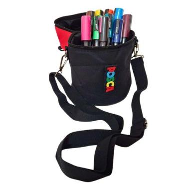 Imagem de Kit Posca PC5M 10 Cores Estojo Canetas Artísticas para Desenho e Lette