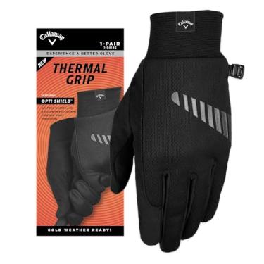 Imagem de Callaway Luvas de golfe Golf Thermal Grip para clima frio (pacote com 2) 2023, preto