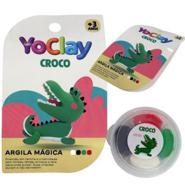 Imagem de Argila Mágica Massinha Modelar Yoclay Pocket Crocodilo