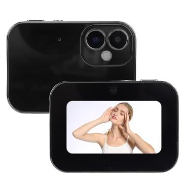 Imagem de Heayzoki Câmera Digital 4K, Câmera Compacta Portátil Com Foco Automático de 64 MP e Zoom de 16X, Flash Integrado, Cartão de Memória de 32 GB, CCD Com Tela de Toque de 3 Polegadas (Preta)