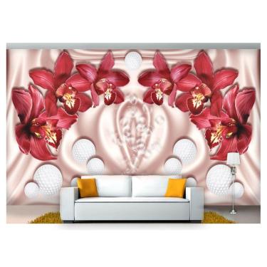 Imagem de Papel De Parede Floral Flores Textura Sala 3D 3M² Xfl201