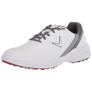 Imagem de Callaway Sapato de golfe masculino Solana TRX V2, Branco/Cinza, 8