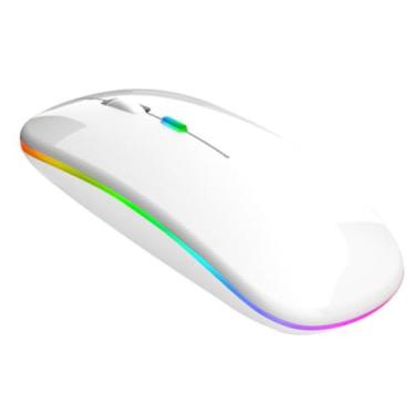 Imagem de Mouse Sem Fio Recarregável Wireless Óptico Led Rgb Ergonômico USB 2.4 Ghz Bluetooth Notebook Computador Pc Desktop Linha Premium