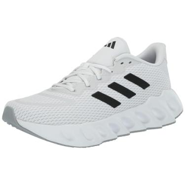 Imagem de adidas Switch Run Tênis feminino, Branco/Preto/Prata Halo, 40
