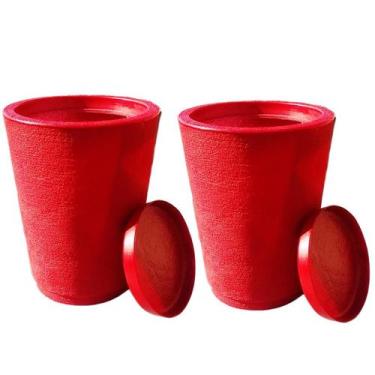 Imagem de Kit com 2 vasos colunas grafiato decorativa de luxo para plantas e flo
