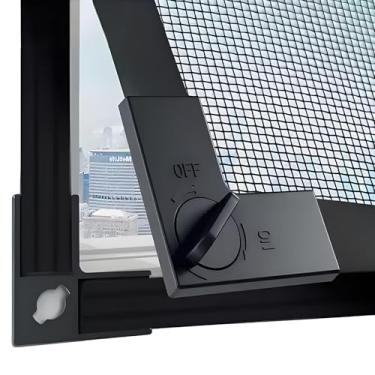 Imagem de Kit de substituição de tela de janela, malha de fibra de vidro, telas magnéticas de privacidade, protetores de janela para gatos, tela de casa temporária, mantenha os insetos fora, deixe a brisa