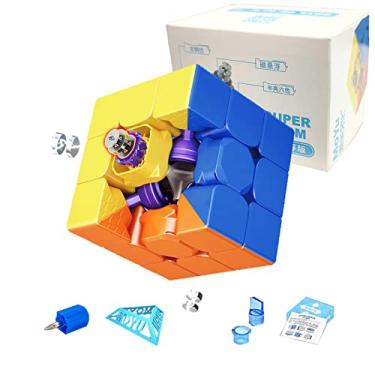 Imagem de TUNJILOOL MOYU Super RS3M 2022 Maglev Cubo magnético de velocidade, 3 x 3 cubo magnético Stickerless, jogo de puzzle mágico em 3D aprimorado, presente para crianças e adultos (MF8829 versão MagLev)