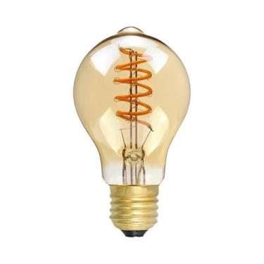 Imagem de Lâmpada De Filamento Espiral LED Retro Vintage E14 E27 220V 4W C35 A60
