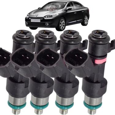 Imagem de 4 Bicos Injetores Renault Fluence 2.0 16V 2011 2012 13 2014