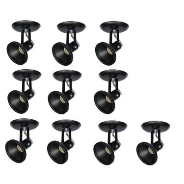 Imagem de Kit 10x Spot Par20 Par30 Bulbo Led 535/1 Hiperlight Preto