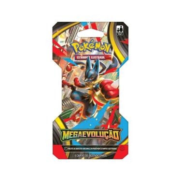 Imagem de Blister Unitário Pokémon Mega Evolução Trading Card Game Jogo Estratégia Geek Presente Criança Novo