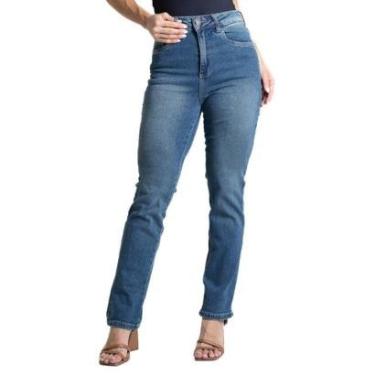 Imagem de Calça Jeans Sawary Reta - 282324 - Azul medio 42-Feminino