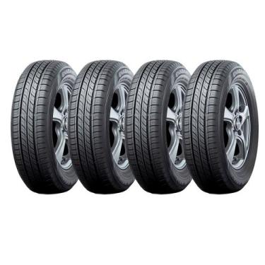 Imagem de Kit 4 Pneus Dunlop Enasave EC300+ Aro 16 185/55R16, Preto