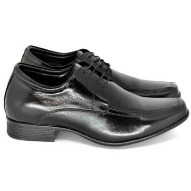 Imagem de Sapato Social Masculino Jota Pe Air King Grow Palmilha Macia Aumenta Altura +6,5cm Couro 71353-Masculino