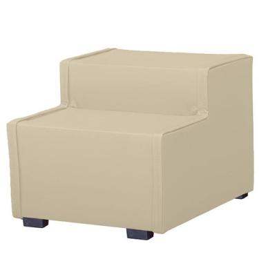 Imagem de Escada Estofada 2 degraus para Cachorro Gato e Maca de Estetica Suede 