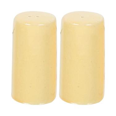 Imagem de Conjunto de saleiro e pimenteiro, decoração de cozinha de fazenda, saleiro de cerâmica - Ideias para lista de presentes de casamento, conjunto de suporte de sal e pimenta, decoração de mesa,