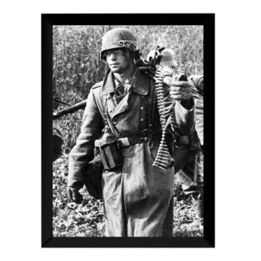 Imagem de Quadro Segunda Guerra Mundial Soldado Alemão Foto História - Fanarte