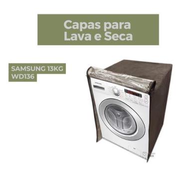 Imagem de Capa para lava e seca samsung 13kg wd136uvh transparente - Capas Flex,