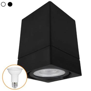 Imagem de Kit 5 Spot Sobrepor Quadrado Direcionável Lâmpada Led Par20 - Megalux,