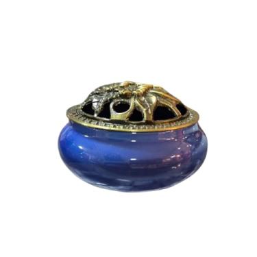 Imagem de Porta Incenso Azul para Bombita Turibulo de Mesa