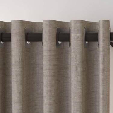 Imagem de Cortina Bali Bege com Forro Semi Blackout 5,50m x 2,50m Conforto e Privacidade para Janelas Grandes.