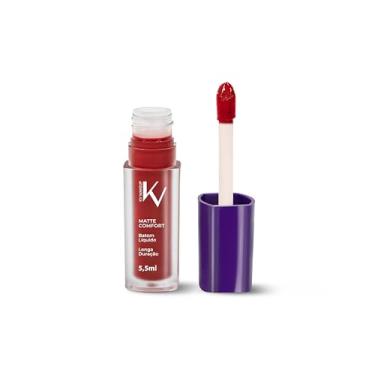 Imagem de KV MAKEUP Batom Líquido Matte Red Carpet, Longa Duração, 5,5ml, Conforto Matte