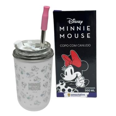 Imagem de Copo Inox Canudo e Tampa 300ML MINNIE MOUSE - Zona Criativa-Unissex