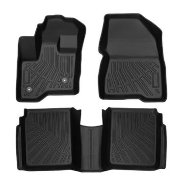 Imagem de Priprilod Forro de 2 fileiras TPE dianteiro e traseiro compatível com Ford Flex 2009-2019 acessórios pretos antiderrapantes forro de porta-malas