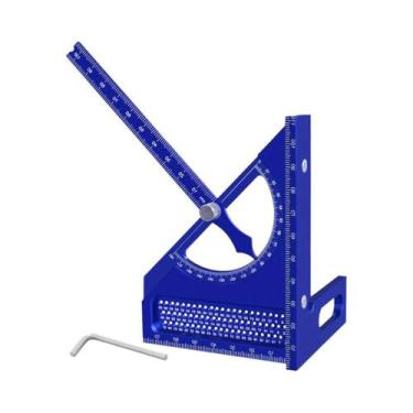 Imagem de Ajustável 180 graus Régua Triangular De Alumínio Para Marcenaria Com T