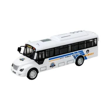 Imagem de Brinquedo Educacional Infantil Ônibus Escolar De Inércia 1:30 Com Som,