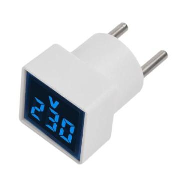 Imagem de Voltímetro Digital Quadrado, Testador De Tensão, Monitor Com Plugue EU