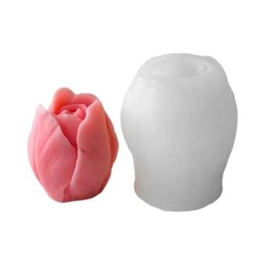 Imagem de Molde De Silicone Tulipa Para Velas Aromáticas Artesanais, Resina, Bis