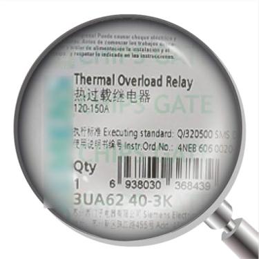 Imagem de 3UA6240-3K 1Pcs New for Thermal Overload Relay 3UA6240-3K 120-150A 3UA6240-3K