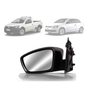 Imagem de Retrovisor Elétrico p/ gol e Saveiro G6 Tilt Down 12/... liso passageiro EB1010