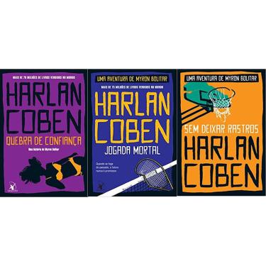 Imagem de Kit 3 livros harlan coben Myron Bolitar Quebra de confiança + Jogada mortal + Sem deixar rastros