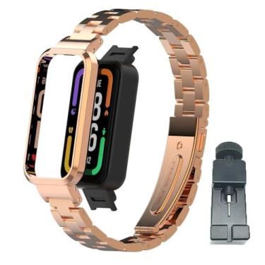 Imagem de T-BLUER Pulseira de substituição de aço inoxidável para Xiaomi Redmi Smart Band Pro, pulseira inteligente para Xiaomi Redmi Smart Band Pro
