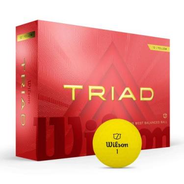 Imagem de Bolas de golfe WILSON 2025 Triad Yellow 12 Balls