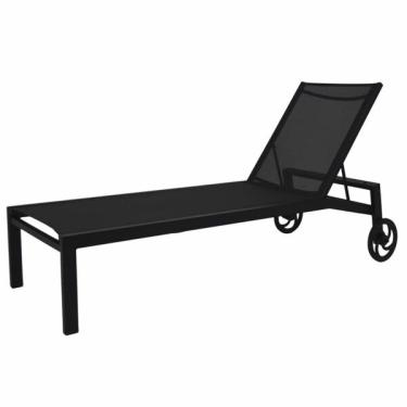 Imagem de Espreguiçadeira De Piscina Alumínio E Tela Sling Modelo Gaivo
