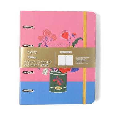 Imagem de AGENDA PLANNER ARGOLADO 2026 DOCE FLORADA SEMANAL NOTAS A5 LATA