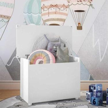 Imagem de Baú Organizador Caixa de Brinquedos Multimóveis Branco - MULTIMOVEIS