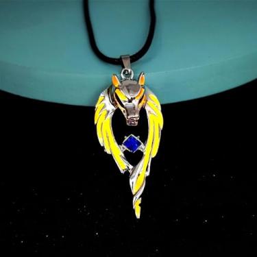 Imagem de Colar de caveira de corvo para mulheres e homens, vintage, estilo nórdico, luminoso, animal, corvo, pingente, unissex, brilha no escuro, 2.2X1.0inch, Zinco, Sem Pedra Preciosa