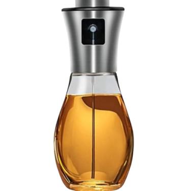 Imagem de Galheteiro Spray de Vidro Transparente, 200ml, 22cm Altura, Sistema Pulverizador para Azeite e Vinagre