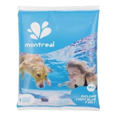 Imagem de Montreal di cloro light blue 3x1 para piscina sacaria 1kg