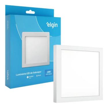 Imagem de Painel Plafon Elgin Sobrepor Quadrado Led 24w Bivolt 6500k
