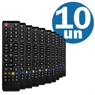 Imagem de Kit com 10 Controles Remotos para TV Samsung Smart Hub com Tecla Futeb