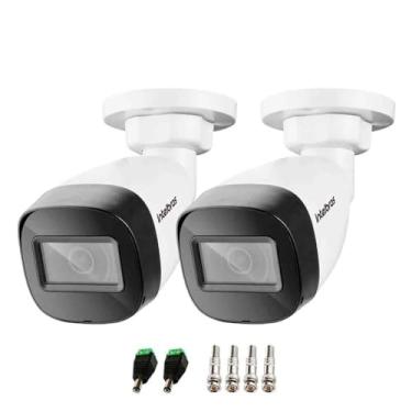 Imagem de Kit 02 Câmera Intelbras Vhd 3230 B Sl Bullet Starlight Full Hd 1080p com Ir 30m tecnologia Hdcvi e visão noturna colorida + conectores