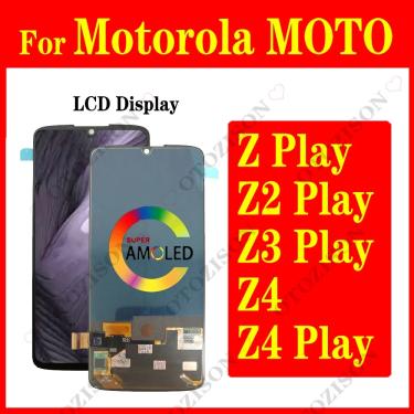 Imagem de Tela LCD para motorola moto z3 z4 z2 play z xt1710 xt1929 xt1980 xt1635  toque digitalizador  peças